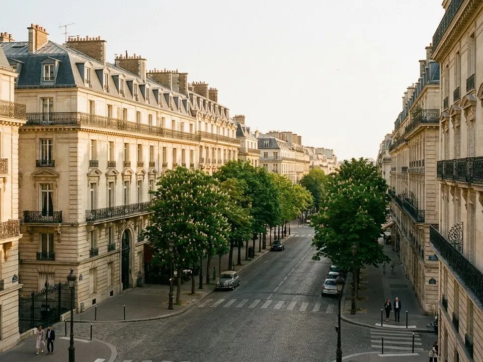 Avenue haussmannienne dans le quartier des Champs-Élysées, Paris 8e
