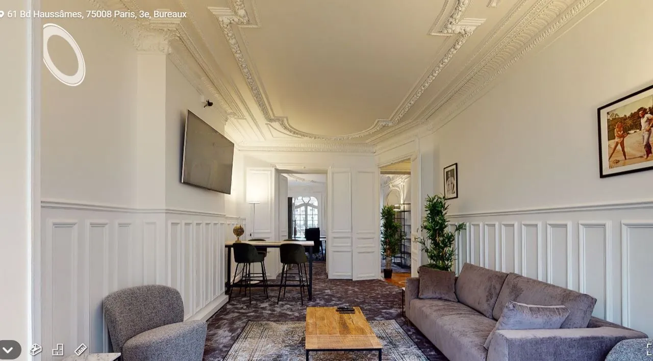 Bureau privé 4 postes à louer - Paris 8e (Haussmann) - photo 1